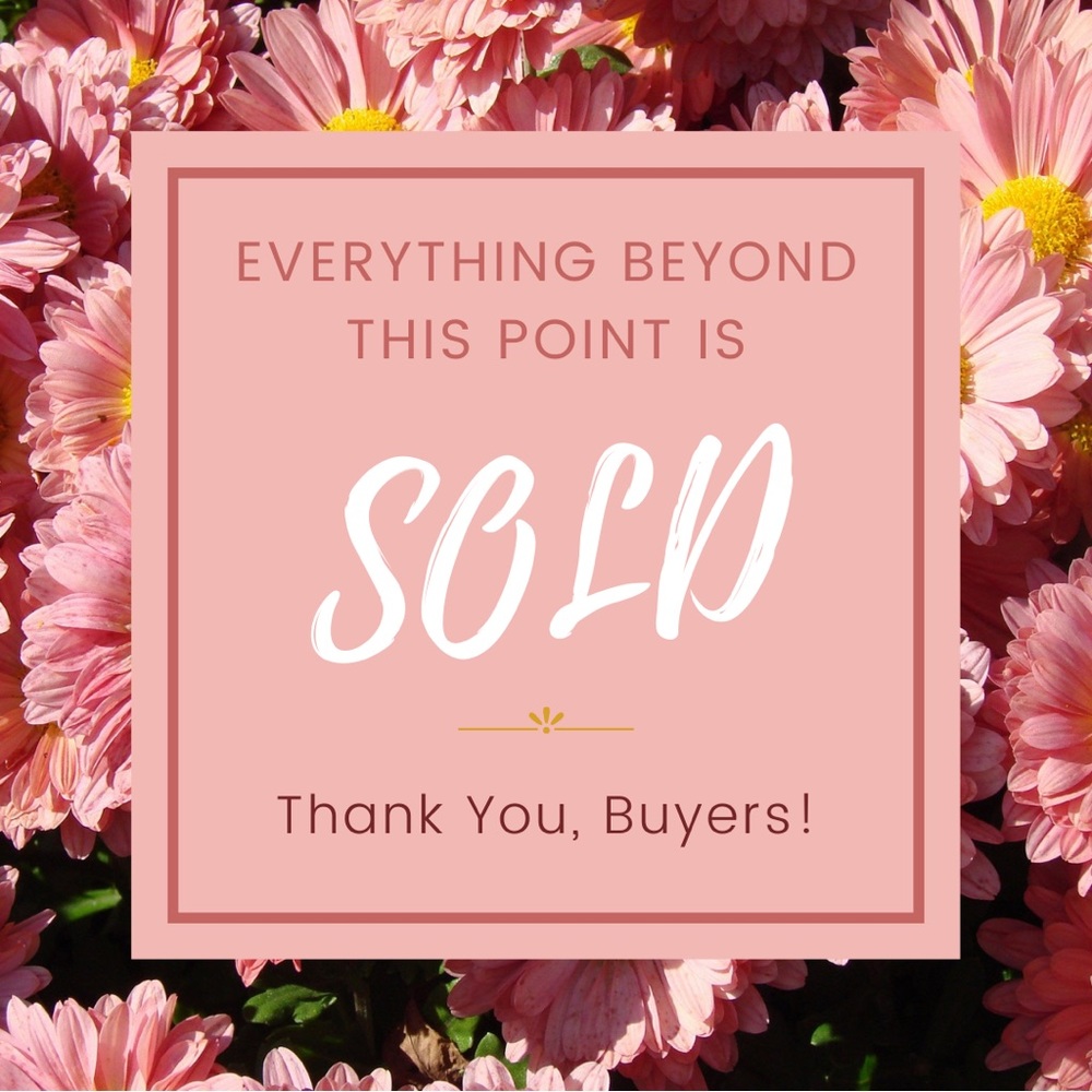 🌸SOLD🌸 Thank you for shopping at my closet!
